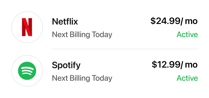 Slick Money spending dashboard preview